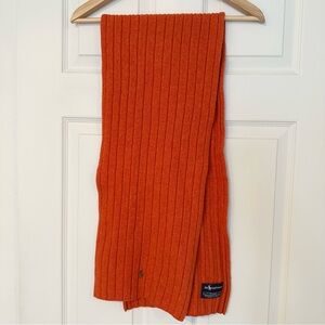 Orange Lambswool Polo Scarf